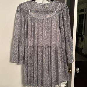 Zara Smocked Floral Mini Dress